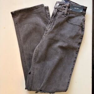 NWT Hollister Charcoal Distressed Dad Jeans - Straight Fit